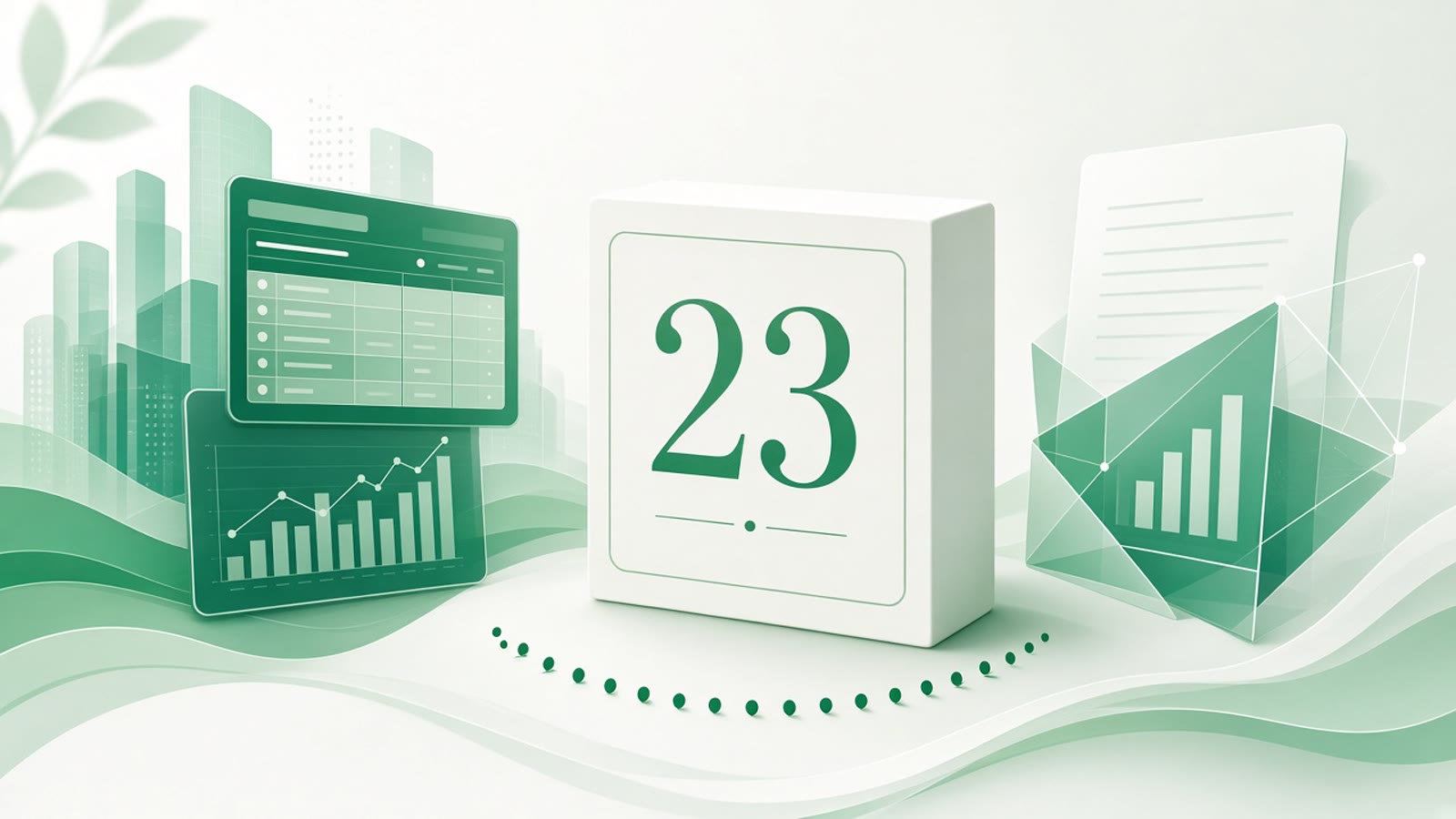 Cover illustration for "Thirteen Days to 23 September: Ireland CT1 for December Year-Ends" — Tax article on FinnAccountings