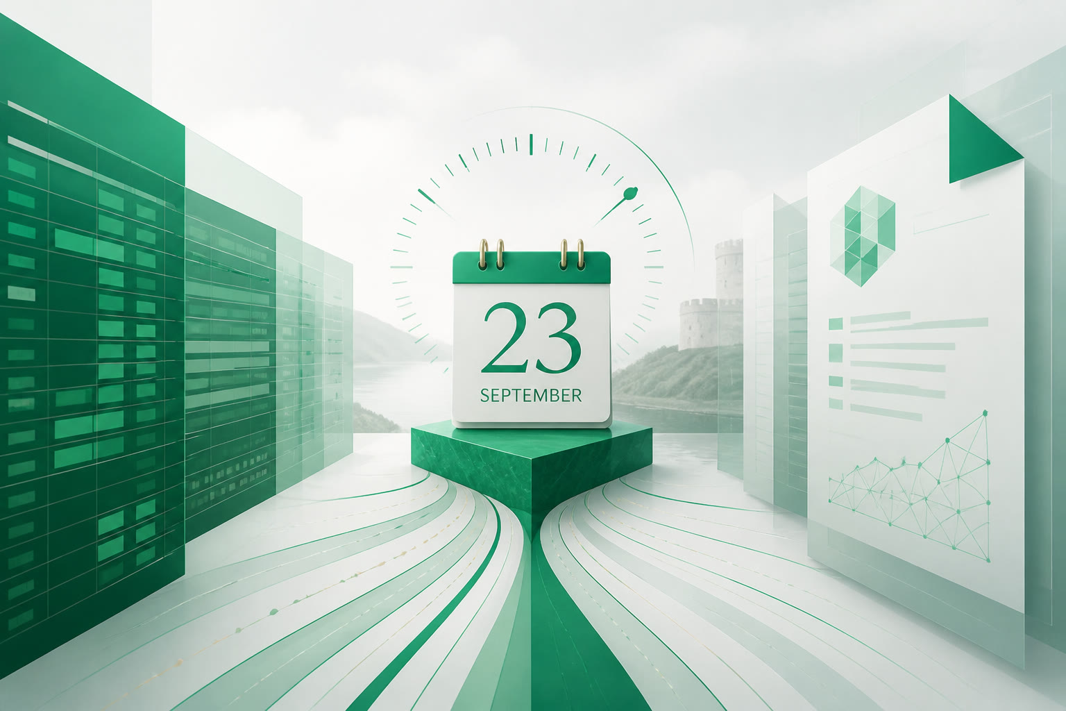 Cover illustration for "Twenty-Four Days to 23 September: Ireland CT1 for December Year-Ends" — Tax article on FinnAccountings