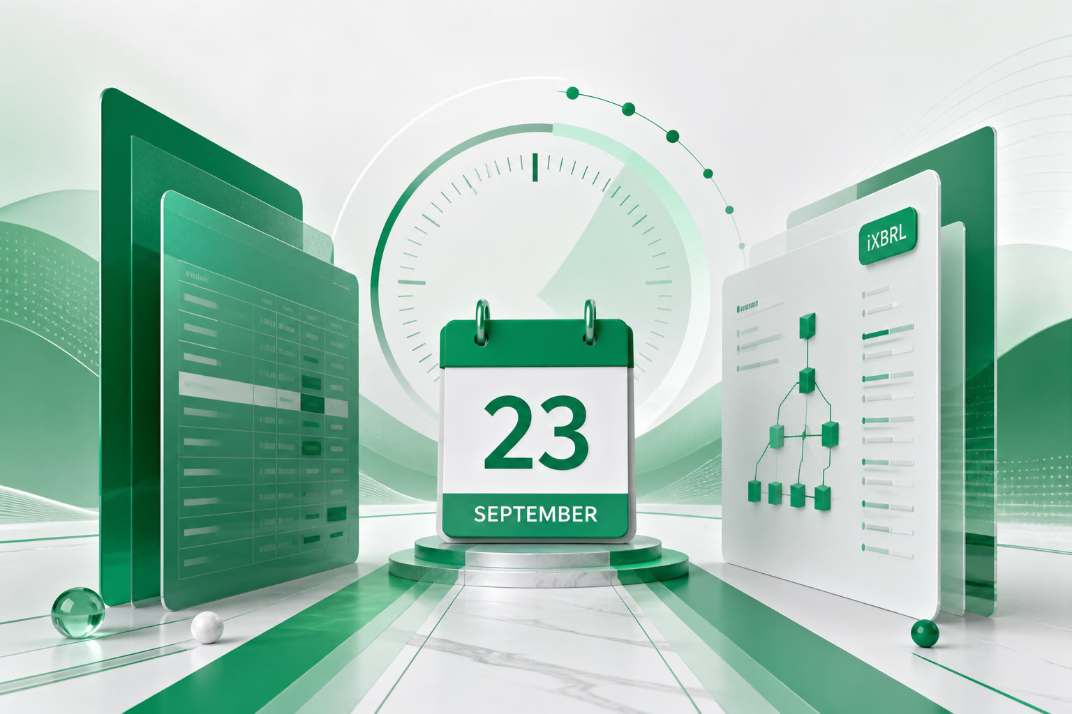 Cover illustration for "Twenty-Six Days to 23 September: Ireland CT1 for December Year-Ends" — Tax article on FinnAccountings