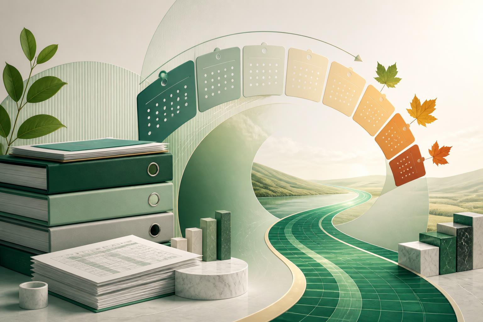 Cover illustration for "Ireland Form 11 Pay & File 2026: Mid-Year Prep After the August ROS Cluster" — Tax article on FinnAccountings