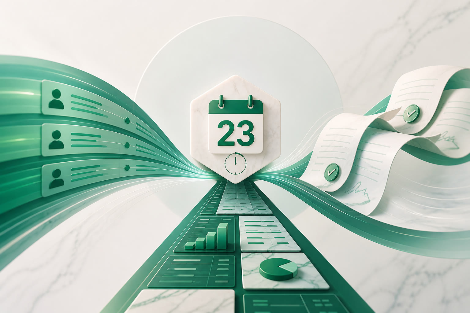 Cover illustration for "One Day to 23 August: Ireland PAYE, RCT and Corporation Tax" — Compliance article on FinnAccountings