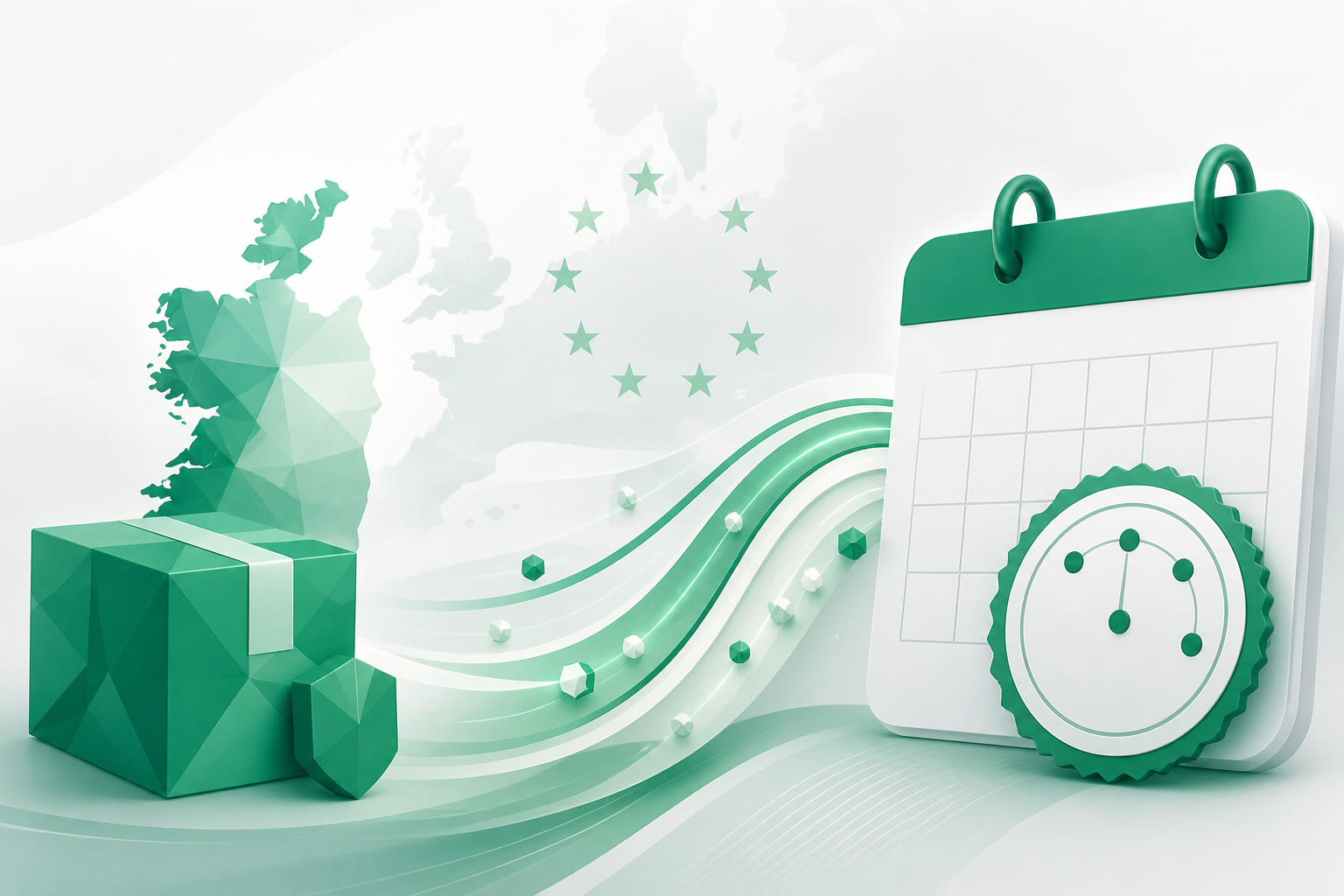 Cover illustration for "Five Days to 31 August: Ireland VAT IOSS July Return" — VAT article on FinnAccountings