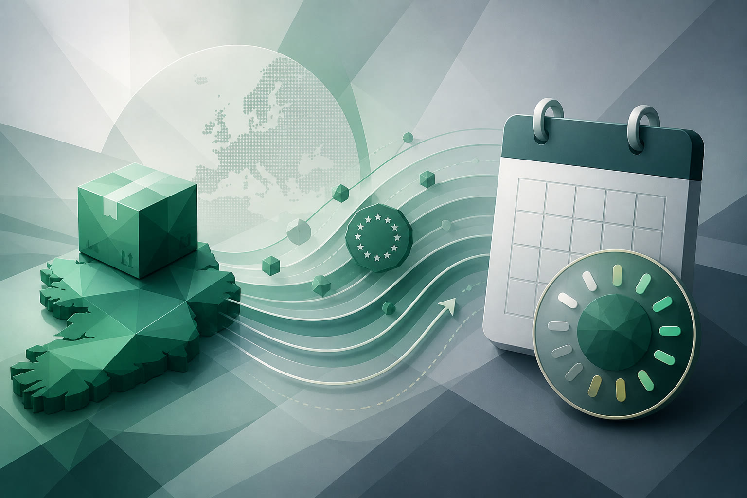 Cover illustration for "Ten Days to 31 August: Ireland VAT IOSS July Return" — VAT article on FinnAccountings