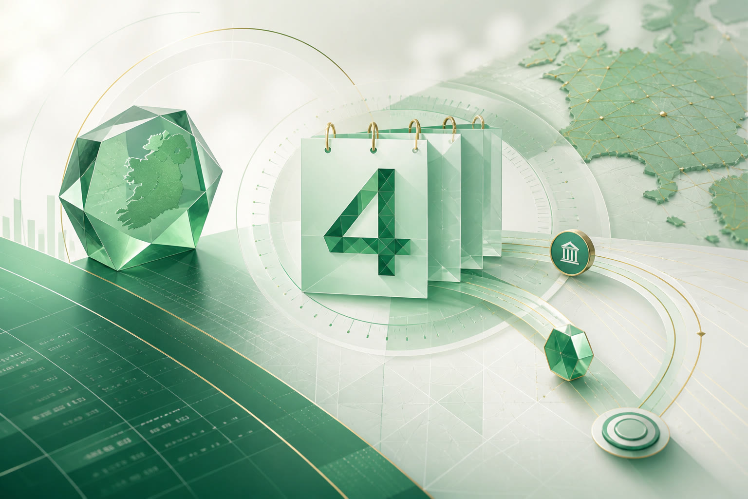 Cover illustration for "Ireland VAT 3: Four Days to the 19 August July Return" — VAT article on FinnAccountings