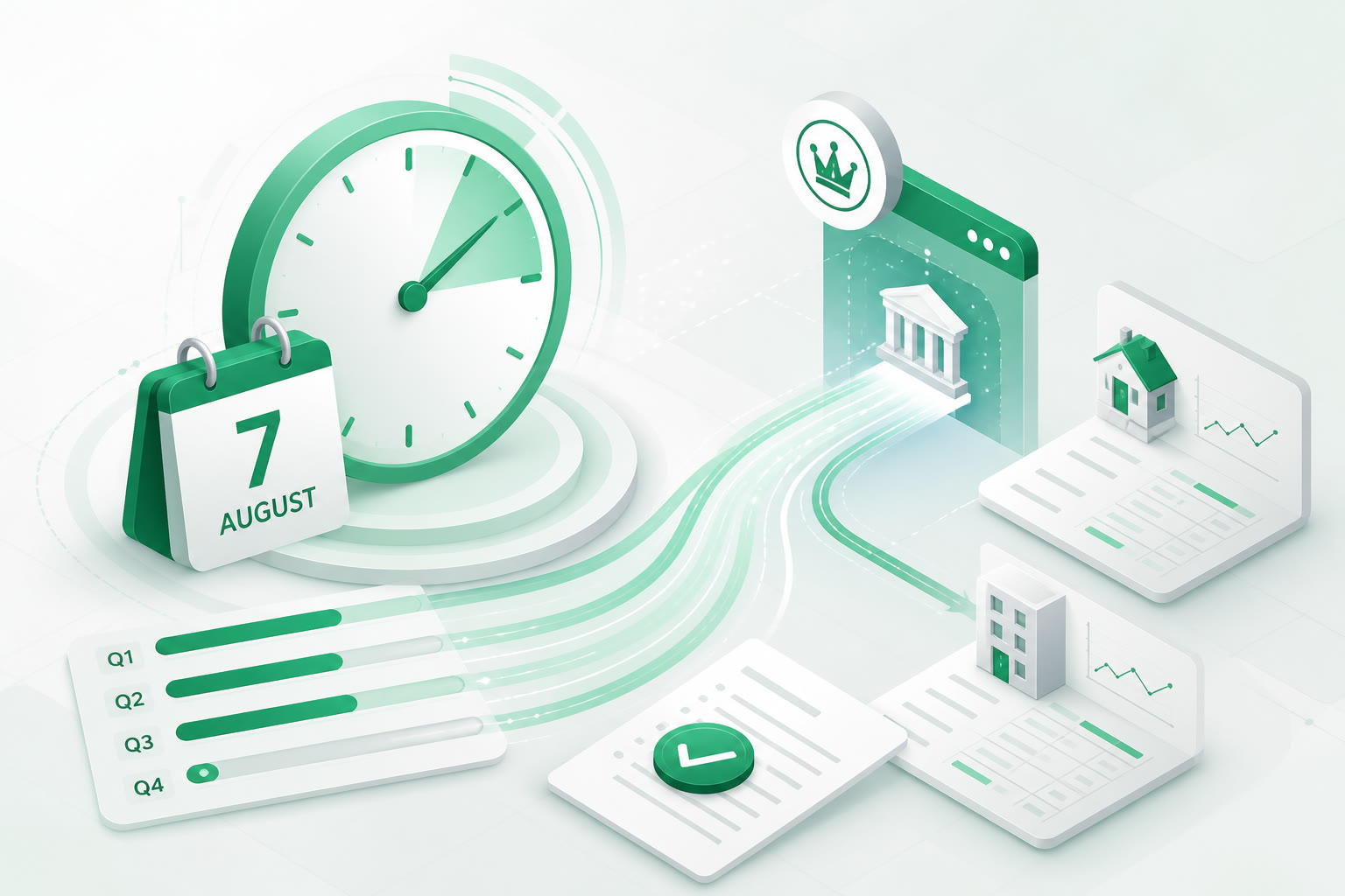 Cover illustration for "MTD for Income Tax: Final Checklist Before the 7 August Deadline" — Compliance article on FinnAccountings