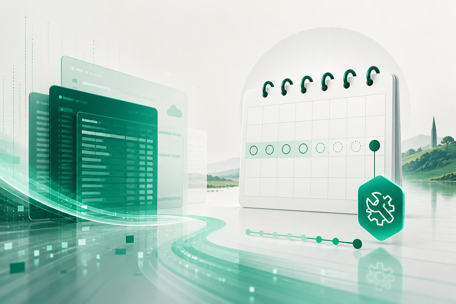 Cover illustration for "Thirteen Days to MTD Sign-Up Outage: Register Before 11 September" — Compliance article on FinnAccountings