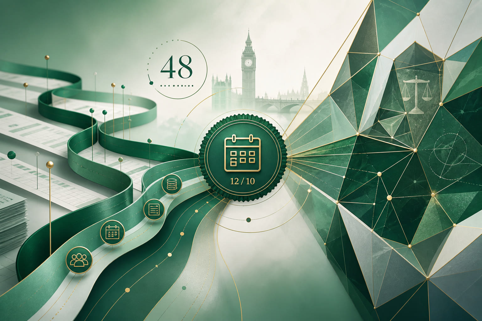Cover illustration for "HMRC NICs Recovery Consultation: Forty-Eight Days Left to 12 October 2026" — Payroll article on FinnAccountings